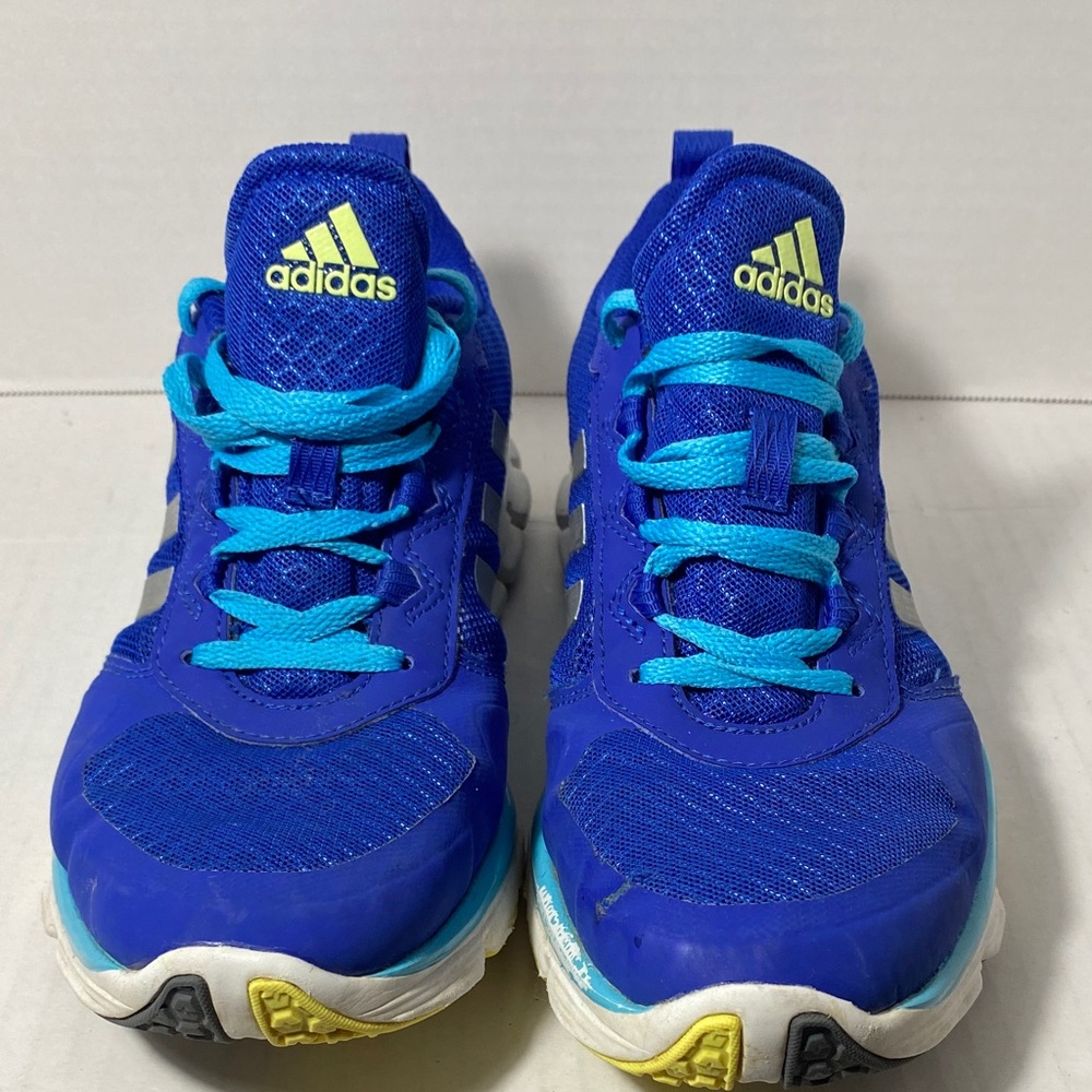 adidas Kids Royal Blue Sneakers with Aqua Laces
